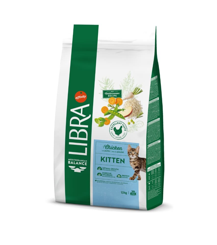 Libra Kitten Frango 1,5kg Ração Seca para Gatinhos - Campet