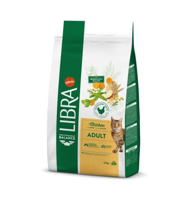 Libra Adult Frango 1,5kg Ração Seca para Gato - Campet