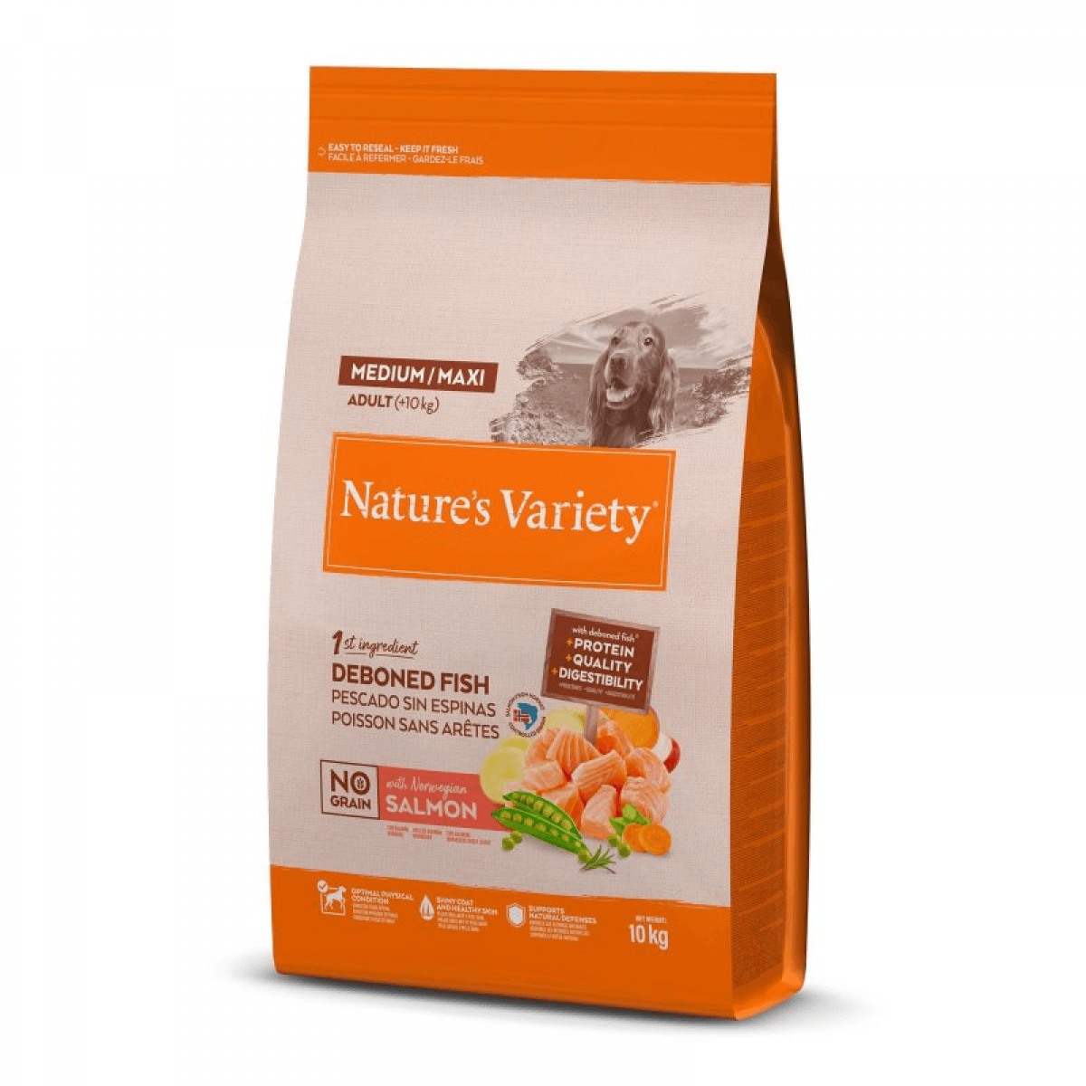 Nature's Variety Original No Grain Medium/Maxi Salmon 10Kg