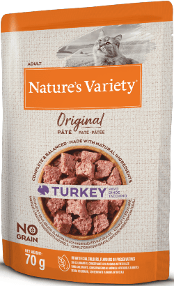 Ração Húmida Nature's Variety Original No Grain Paté Turkey 70g
