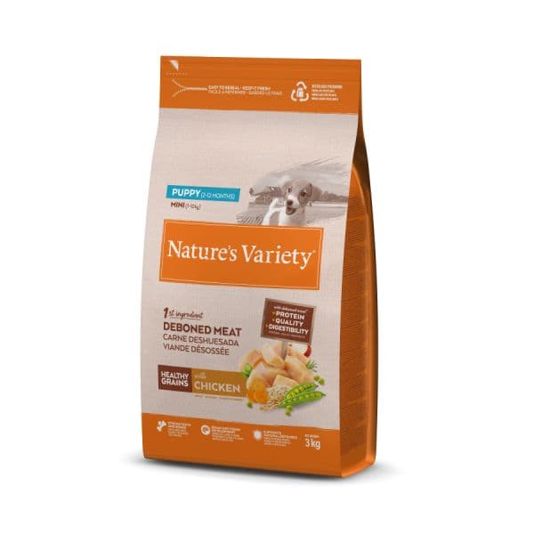 Nature's Variety Cão Grain Mini Puppy Frango 3Kg