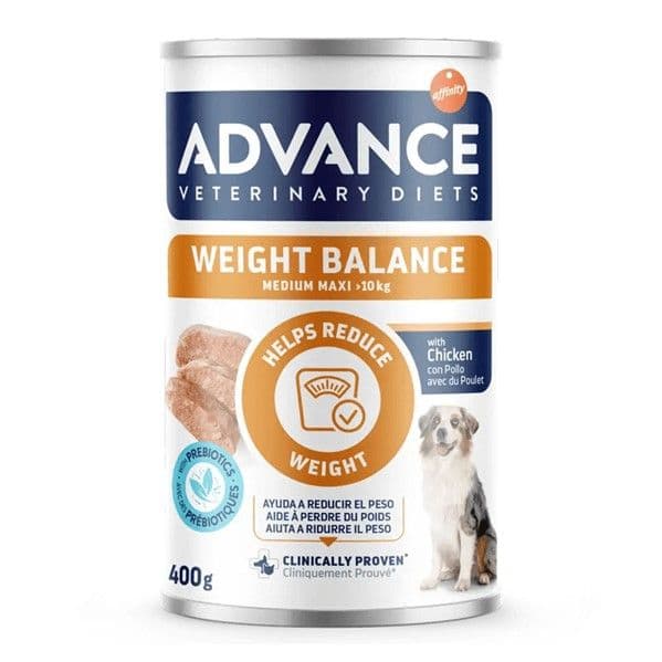 Ração Húmida Advance Weight Balance Medium Maxi Cão 400gr