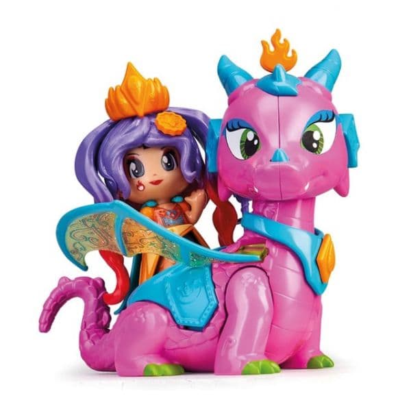 Pinypon Mini Bonecas Queen e Dragão - 3155229