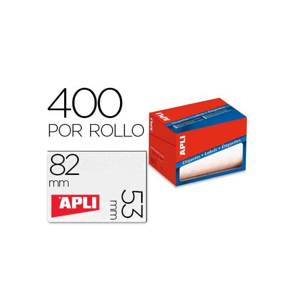 Apli Etiquetas Cantos Redondos 53x82mm - 01703