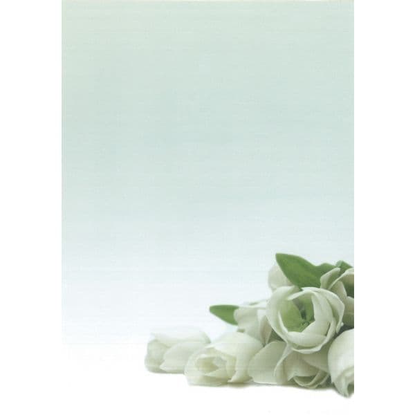 Papel Flores Brancas 90g 20 Fls - 12126