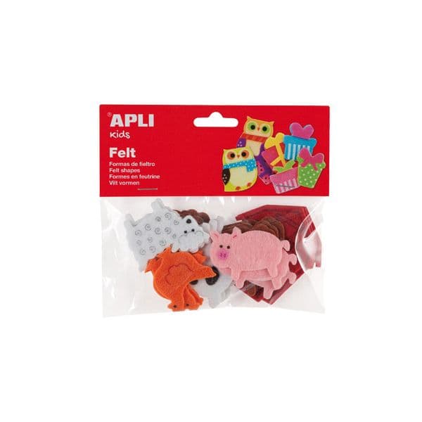 Apli Animais em Feltro 18un. - 13785