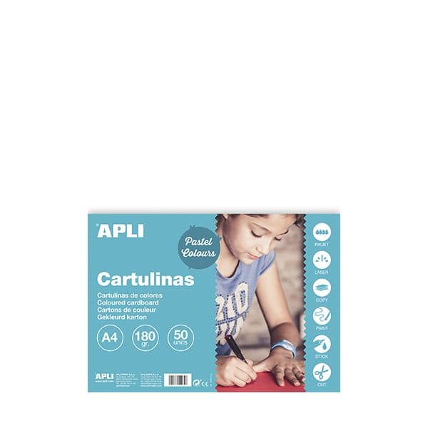 Apli Cartolina A4 170g Amarelo Claro 50 Un.