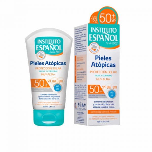 Protetor Solar Instituto Español Atopic Skin Facial And Body SPF50+ 150ml