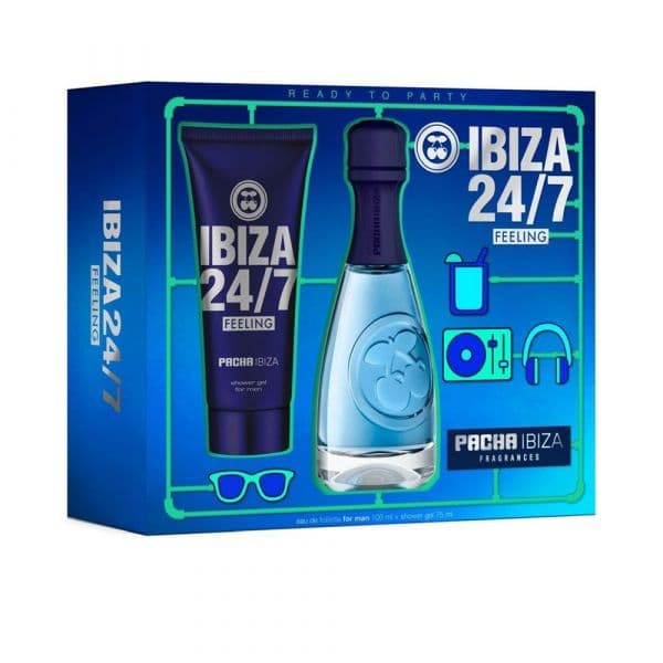 Pacha Ibiza 24/7 Feeling Eau de Toilette 100ml + Gel de Duche 75ml Pack