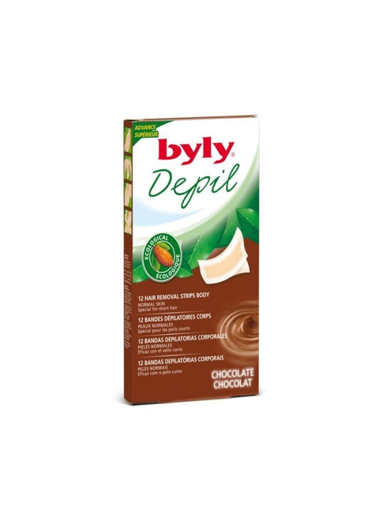 Byly Depil Bandas Depilatorias Corporais Chocolate 12Uni.