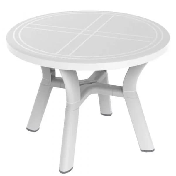Resol Mesa Dalia Redonda 100 cm Branca