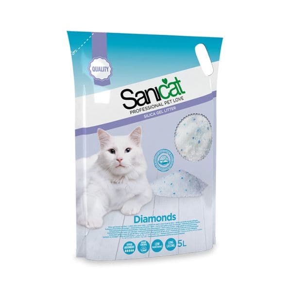 Sanicat Areia Sílica Gel Litter Diamonds 15L