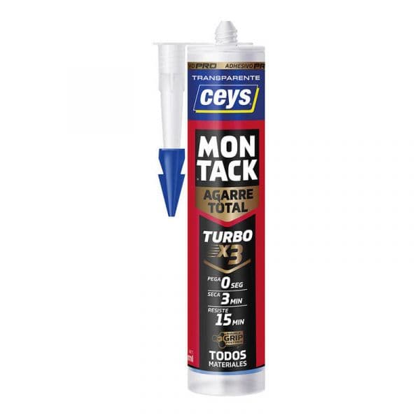Ceys Adesivo de Montagem Montack Turbo Pro Transparente 290ml