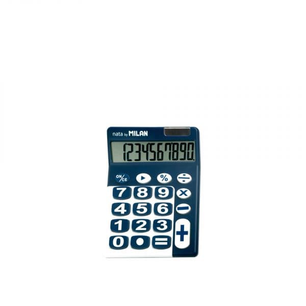 Calculadora Milan Secretária 150610BBL Azul e Branco