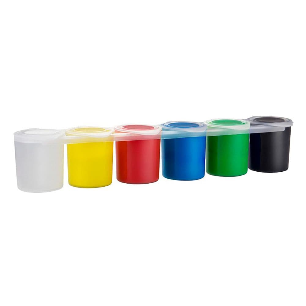 MILAN PACK DE 6 BOTES DE TEMPERA 25ML + 1 PINCEL SERIE 101 - SECA