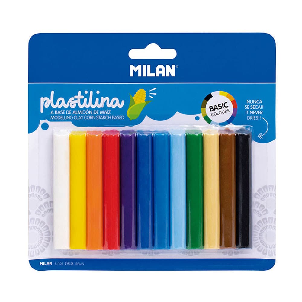 Milan Plasticinas Cores 12 Unidades