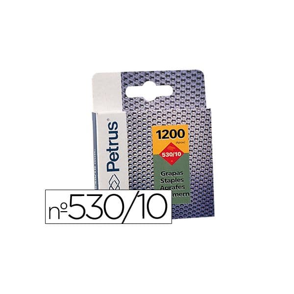 Petrus Caixa 1200 Agrafos Cravadora n 530/10 - 77515