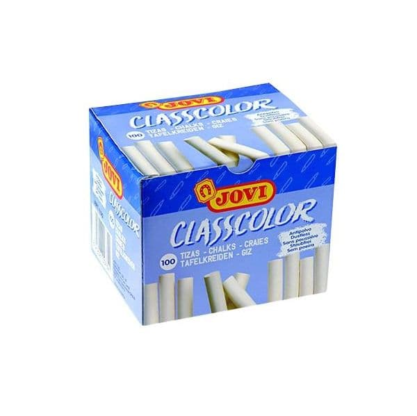 Jovi Classcolor Giz Branco Anti Pó 80mm Caixa 100un