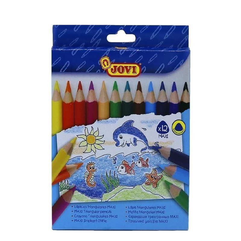 Jovi Lápis de Cor Maxi Triangular 12 un. - 735/12