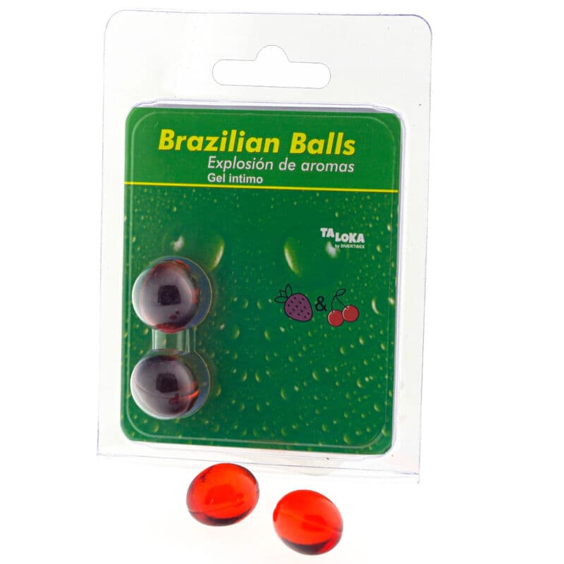 Diverty Sex Set 2 Brazilian Balls Aroma de Fresa y Cereza