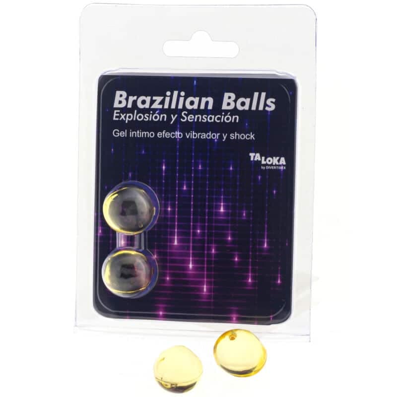 Taloka 2 Bolas Brasileiras Gel Vibrante e Efeito Choque Emocionante