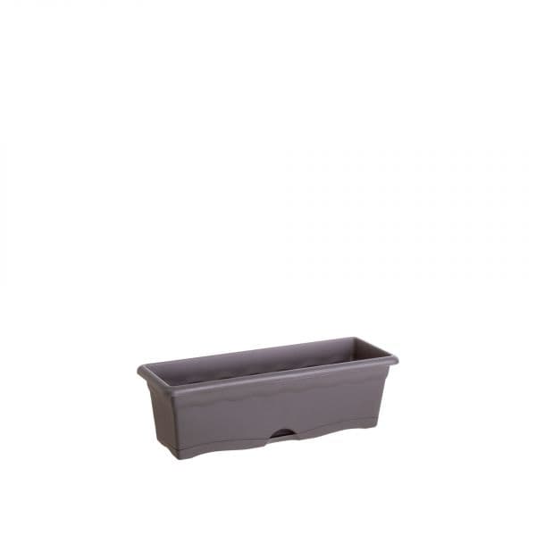 Plastiken Floreira C/ Prato Antracite 60x20x17cm - 7552
