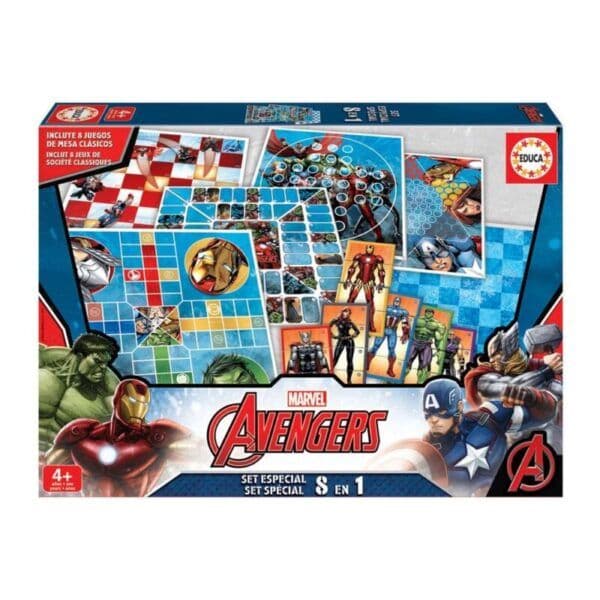Educa Jogo Conjunto 8 em 1 Vingadores Avengers