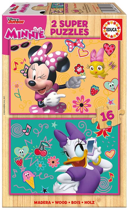 2x Super Puzzle 16 Madeira Minnie Happy Helpers