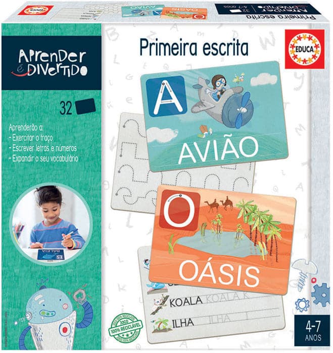 Jogo educativo primeira escrita 4-7 anos