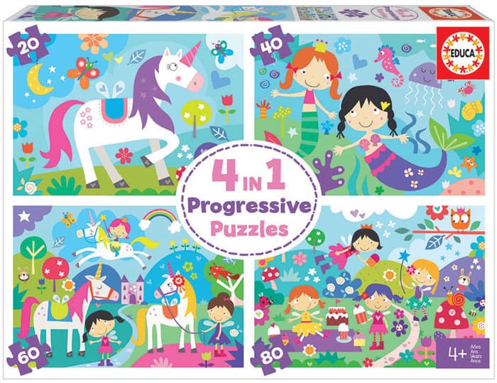 Educa Puzzle Progressivo - Mundo da Fantasia - 18905