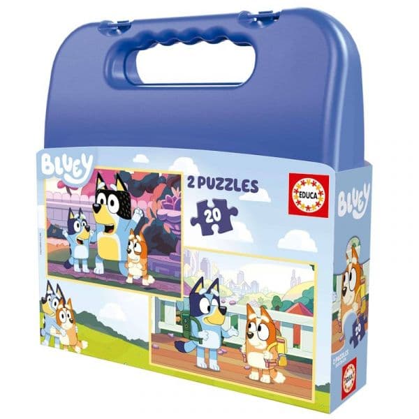 Educa Mala com Puzzle 2X20 Peças Bluey