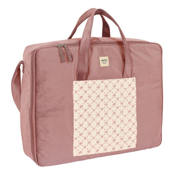Safta Mala de Viagem Marsala Rosa e Multicolor