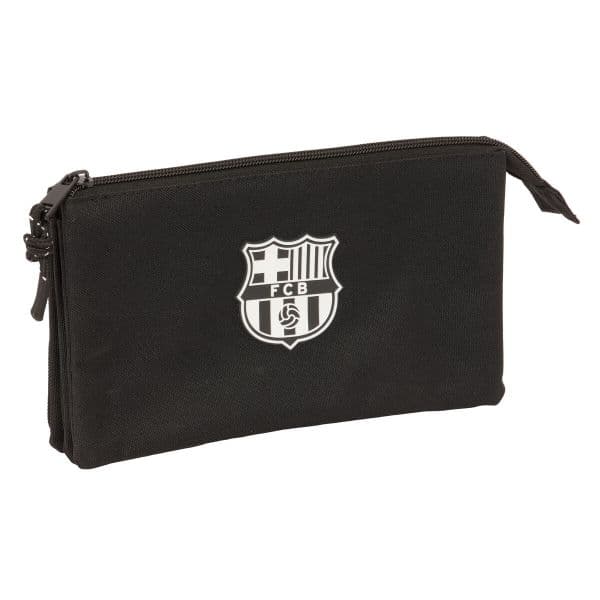 Safta Estojo Triplo F.C. Barcelona Preto