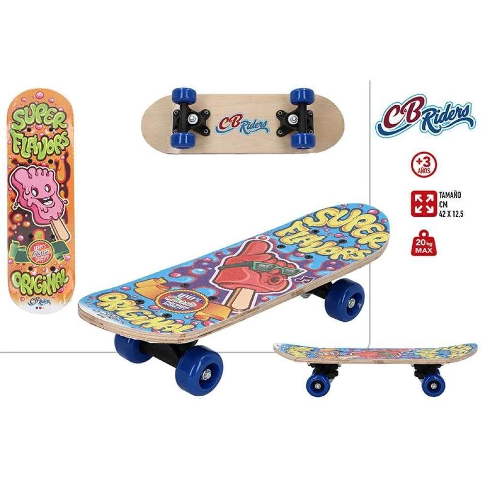 Mini Skate CB Riders em Madeira 43x13cm