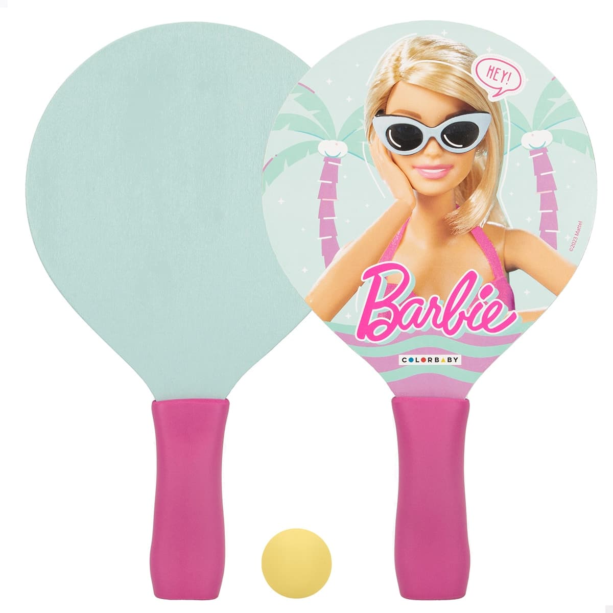 Conjunto de Raquetes de Praia Barbie com Bola