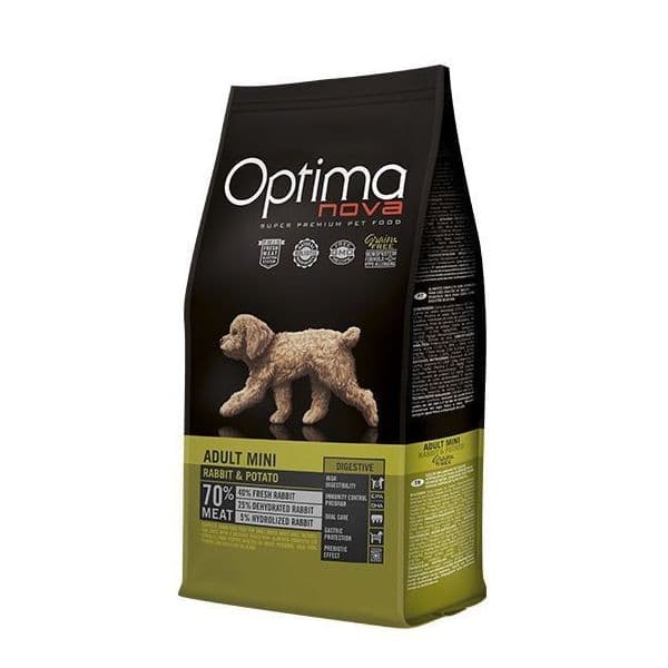 Optima Nova Adult Mini Rabbit & Potato Dog 8Kg