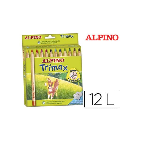 Alpino Lápis de Cores Trimax 12 un.