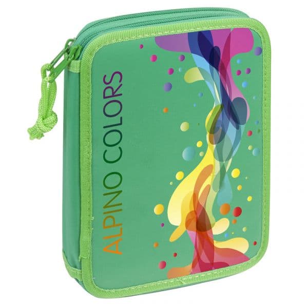 Alpino Estojo Escolar Múltiplo Duplo Verde
