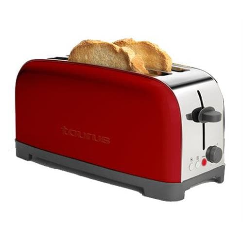 Torradeira Taurus Vintage Red | 1400W, 4 fatias, 6 níveis