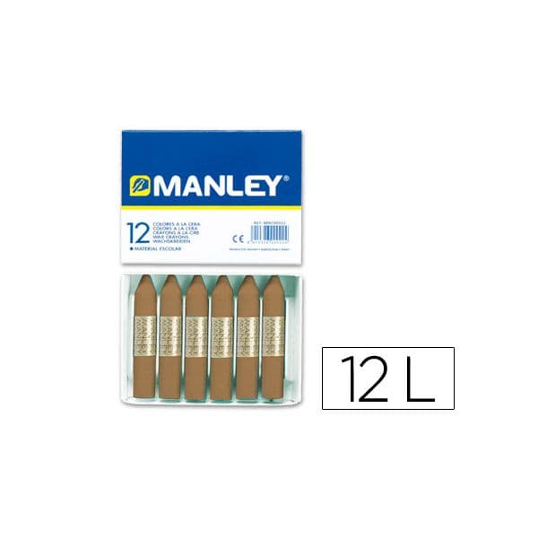Manley Lápis de Cera Unicor 68 Terra Sombra Tostada 12 un.