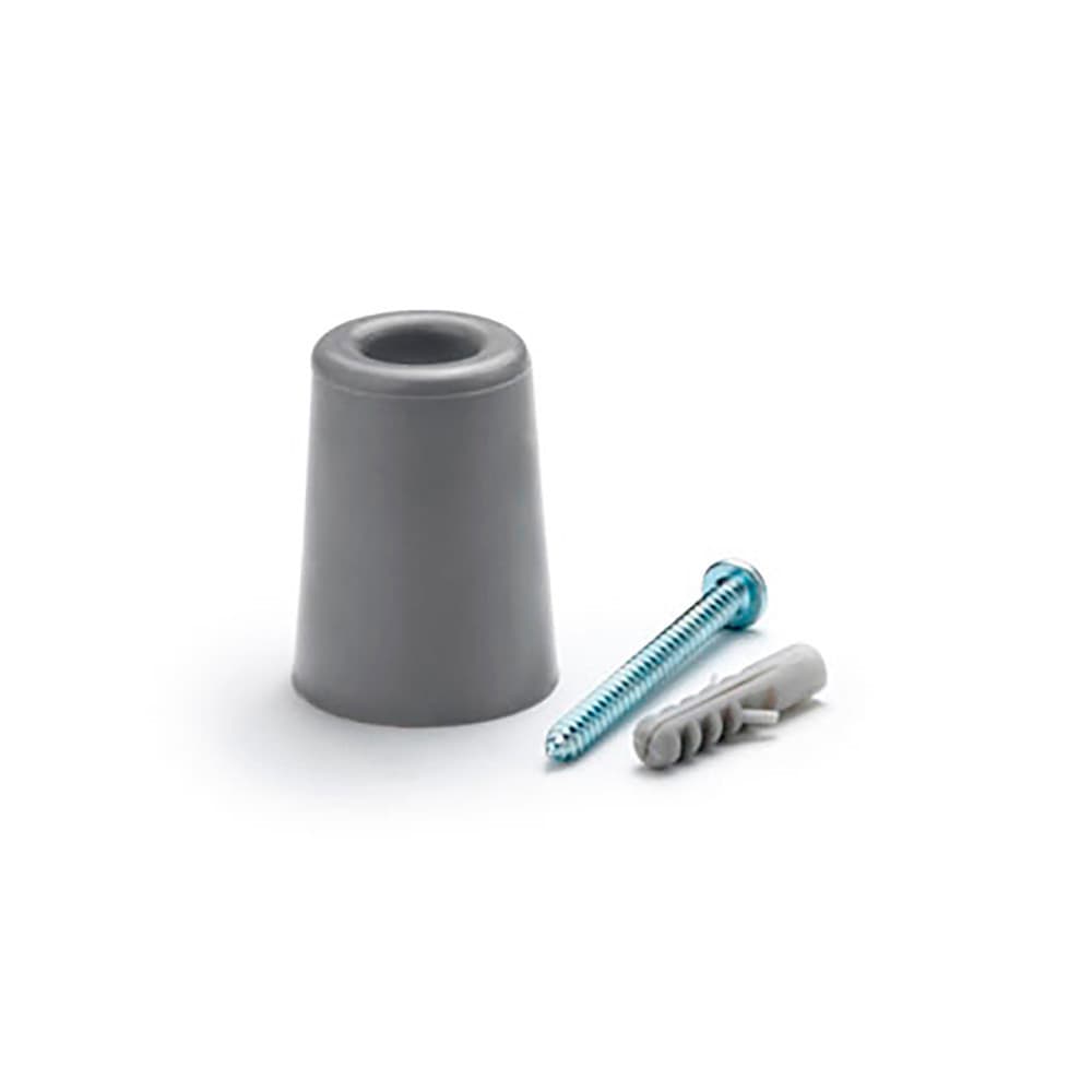 Batente de porta alta de borracha cinza (blister) inofix