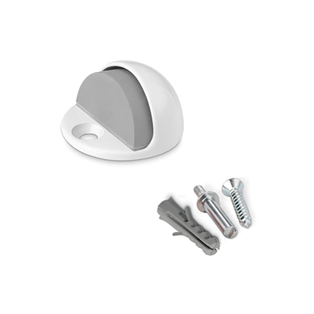 Batente para porta metalico con parafuso branco (blister) inofix