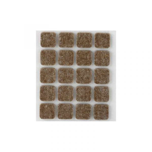 Feltro Adesivo Castanho kit20 17x17mm - 1160440040