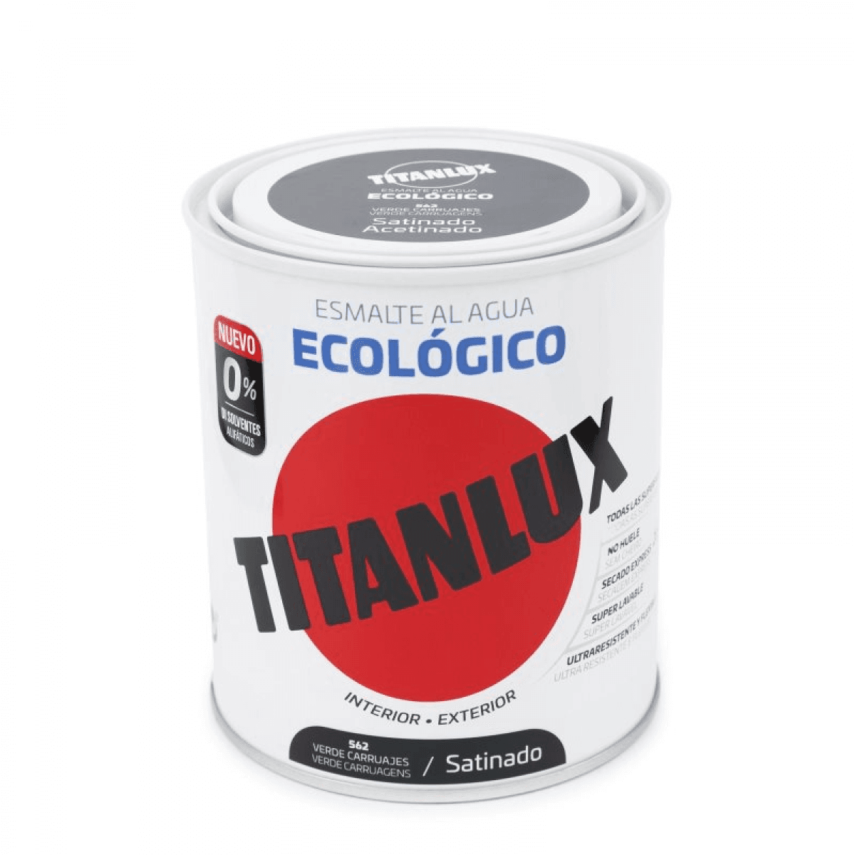 Titan Titanlux Eco Satinado Verde Carruaje 750ML
