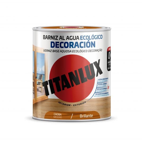 Titan Verniz Eco Brilhante Mogno 750ml