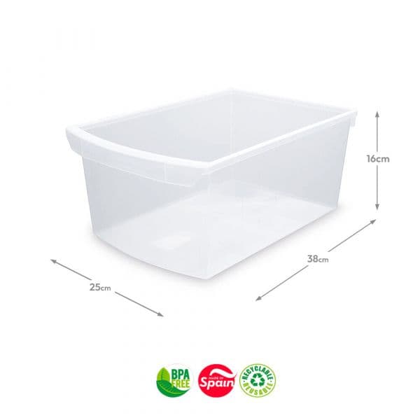 PlasticForte Gaveta Danubio 12L Transparente