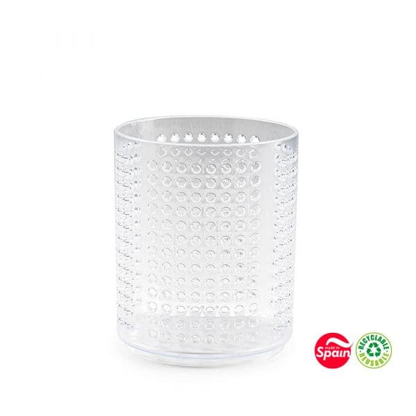 PlasticForte Porta Lápis Plástico Transparente Redondo
