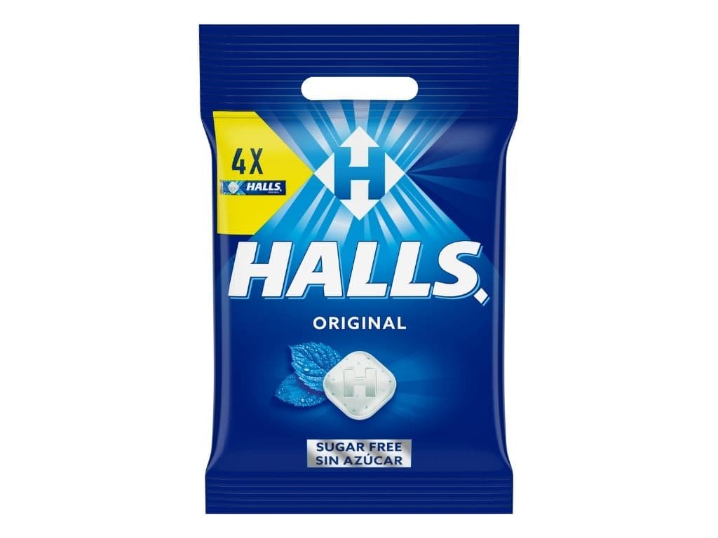 REBUÇADOS HALLS SEM AÇÚCAR EUCALIPTO 128G