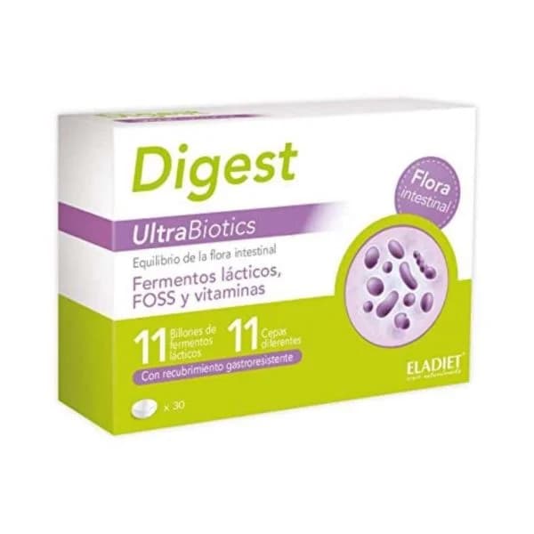 Eladiet Digest Ultraprobiotics 600mg 30 Comprimidos