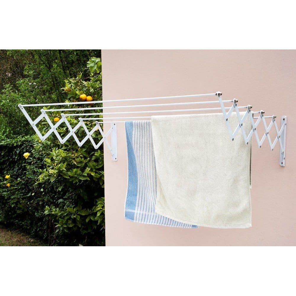 Fepre Estendal Retrátil de Parede 120cm Branco